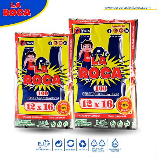 Bolsa 12X16 Negro 100 UND