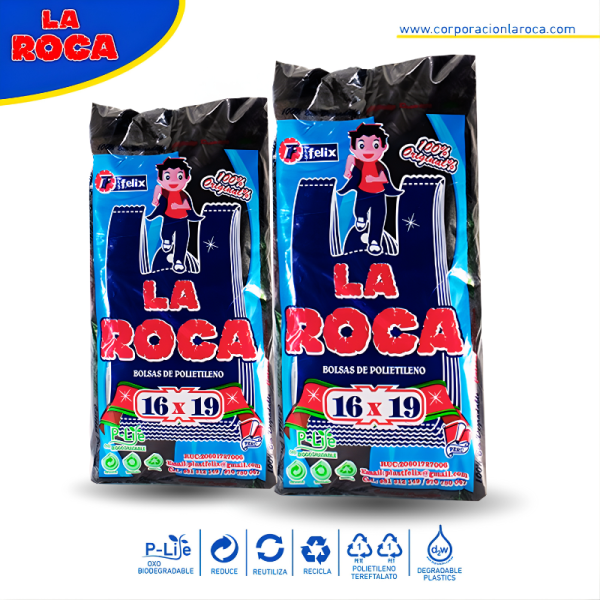 Bolsa 16X19 Negro 50 UND
