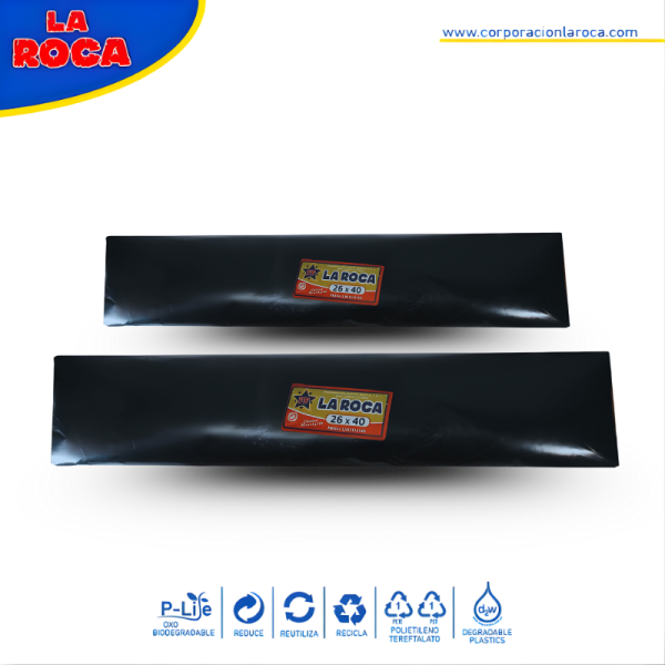 Bolsas 26x40 color negro para basura